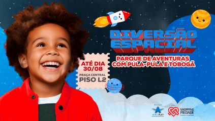 Diversão espacial para o público infantil